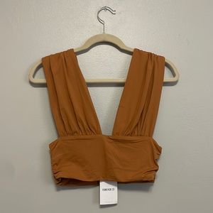 burnt orange bra-top
